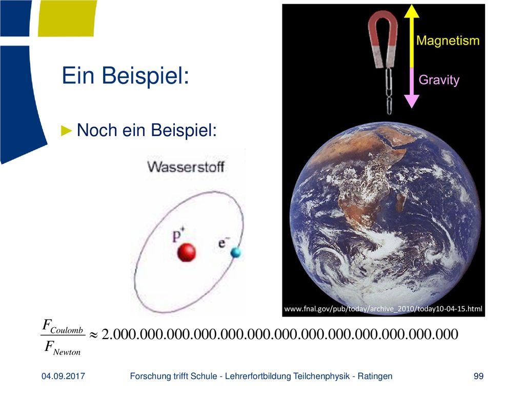 Forschung trifft Schule - Lehrerfortbildung Teilchenphysik - Ratingen