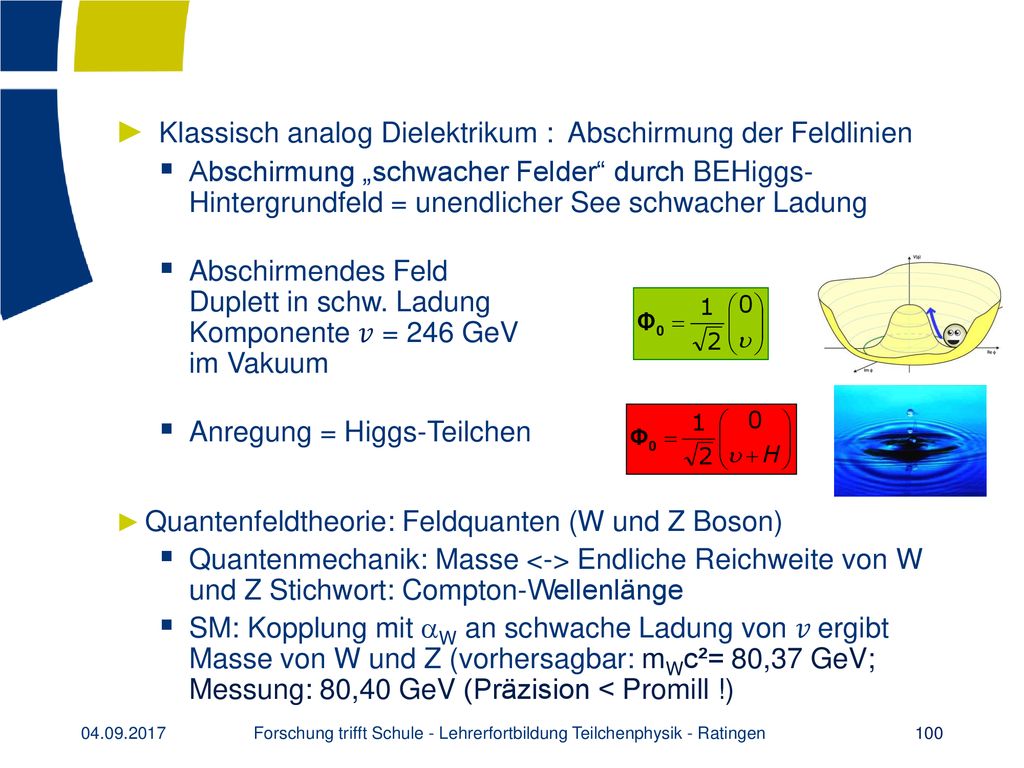 Forschung trifft Schule - Lehrerfortbildung Teilchenphysik - Ratingen