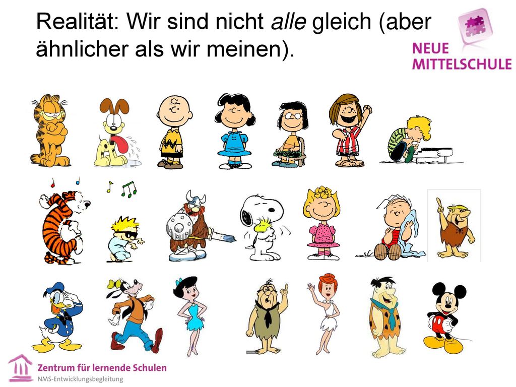 Realität: Wir sind nicht alle gleich (aber ähnlicher als wir meinen).