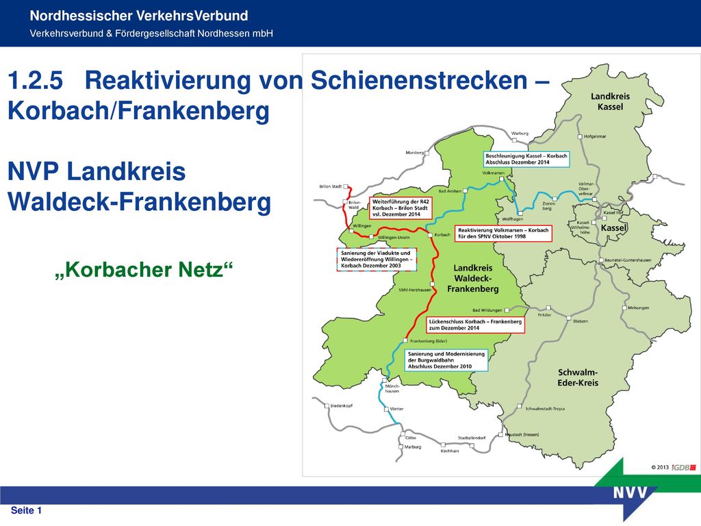 1.2.5 Reaktivierung von Schienenstrecken – Korbach/Frankenberg NVP Landkreis Waldeck-Frankenberg