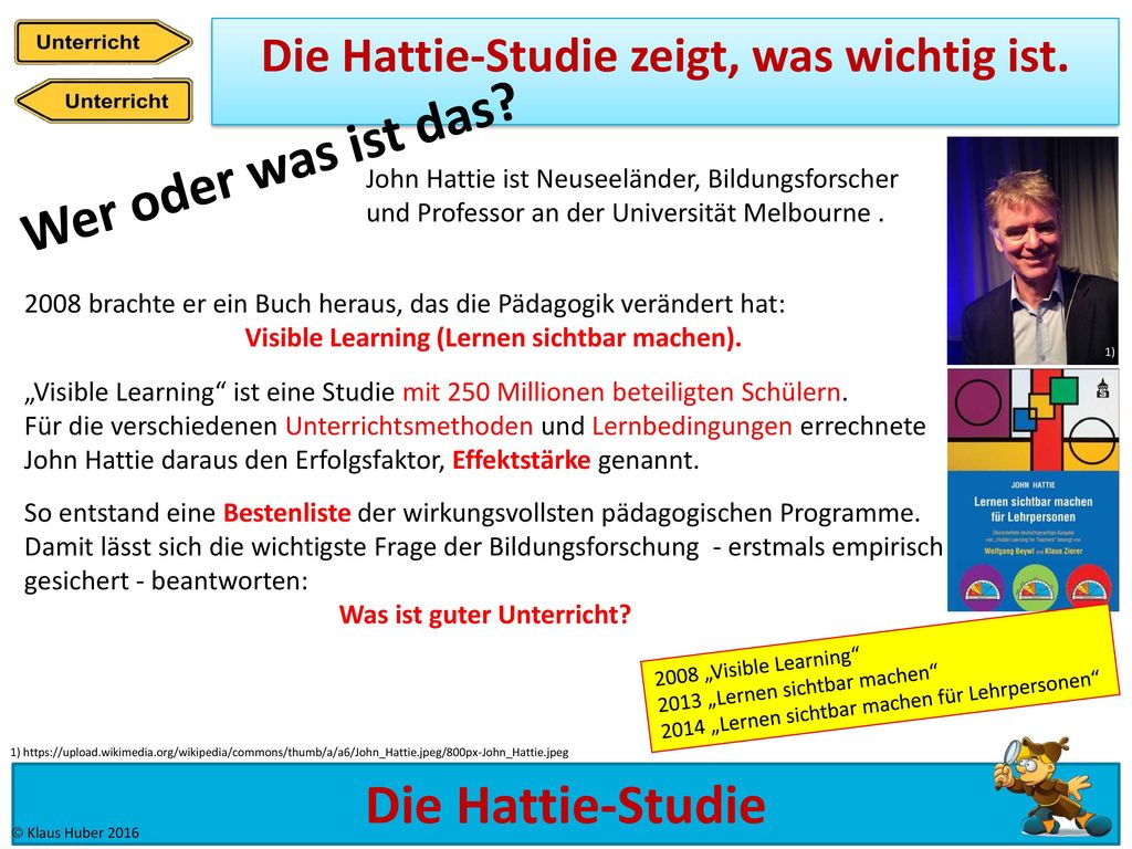 Die Hattie-Studie zeigt, was wichtig ist. Was ist guter Unterricht