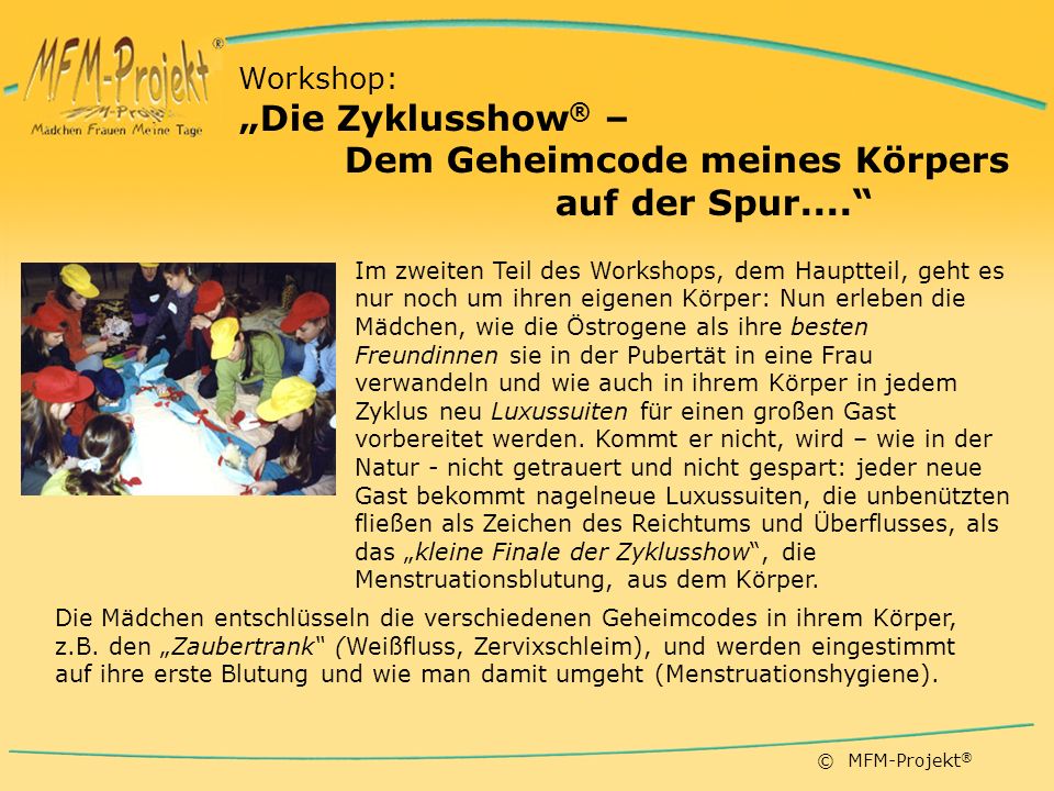 „Die Zyklusshow® – Dem Geheimcode meines Körpers auf der Spur....