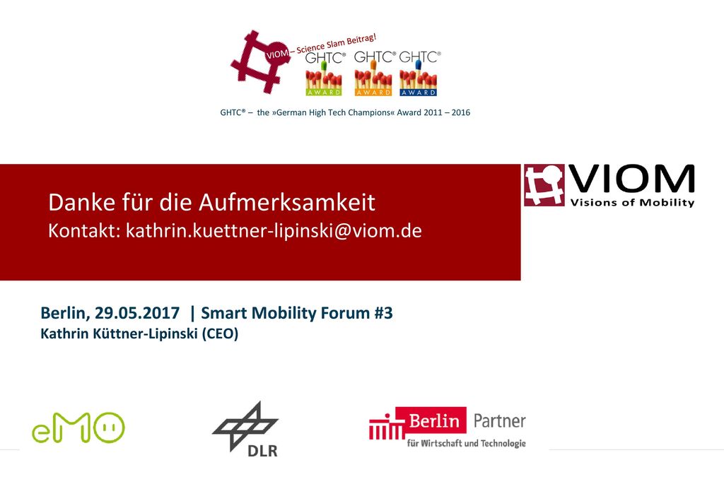 GHTC® – the »German High Tech Champions« Award 2011 – 2016