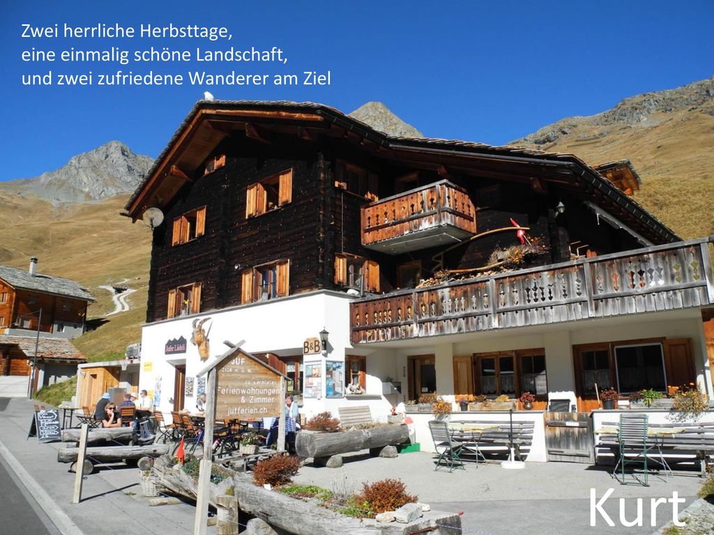 Kurt Zwei herrliche Herbsttage, eine einmalig schöne Landschaft,