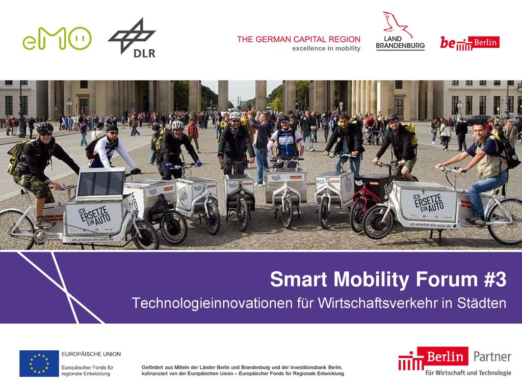 Smart Mobility Forum #3 Technologieinnovationen für Wirtschaftsverkehr in Städten