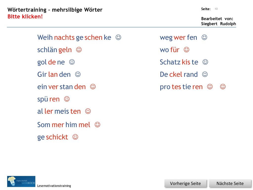 Weih nachts ge schen ke J weg wer fen J schlän geln J wo für J gol de