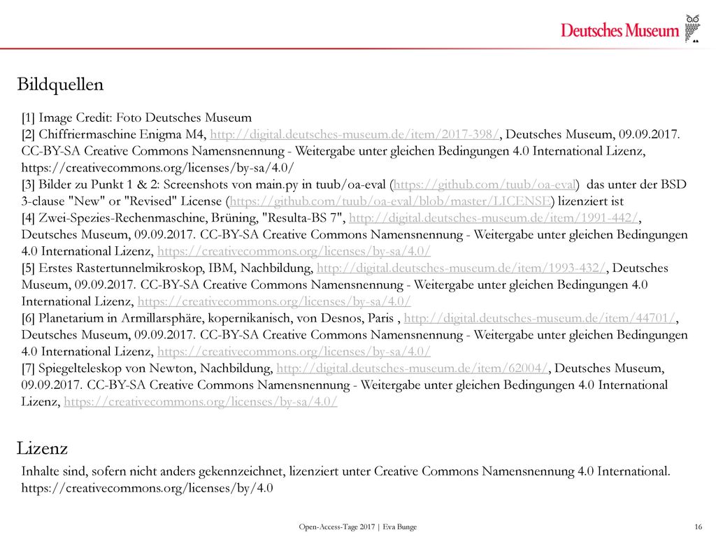 Open-Access-Tage 2017 | Eva Bunge