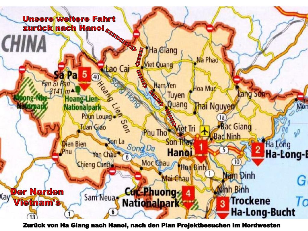 Unsere weitere Fahrt zurück nach Hanoi Der Norden Vietnam s
