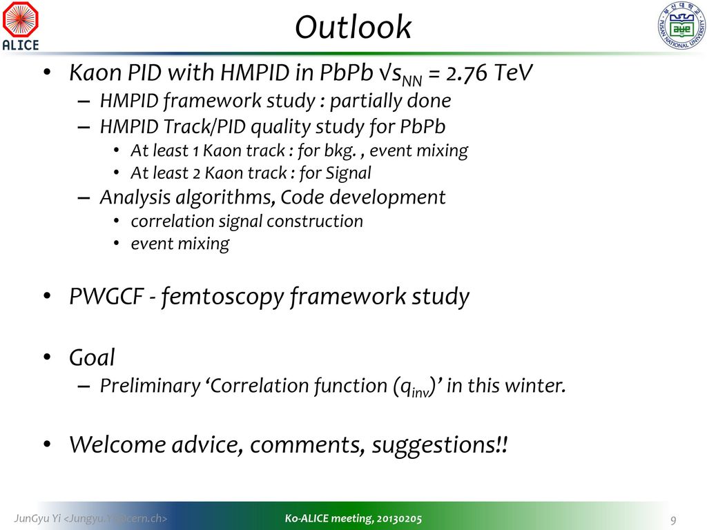 Outlook Kaon PID with HMPID in PbPb √sNN = 2.76 TeV