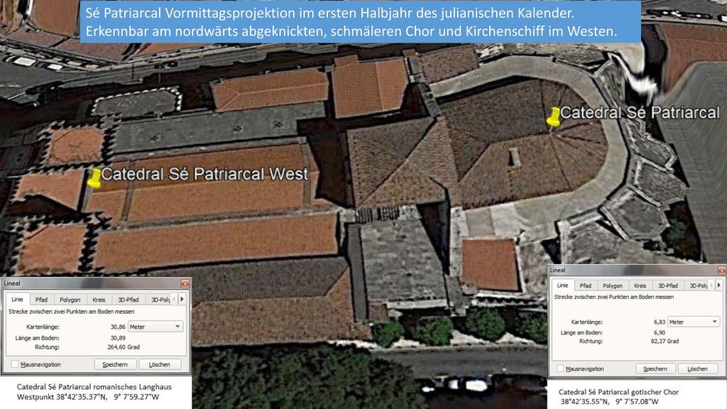 Sé Patriarcal Vormittagsprojektion im ersten Halbjahr des julianischen Kalender.