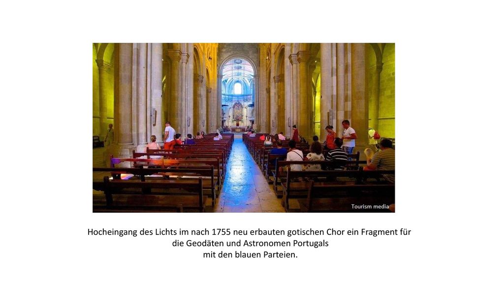 die Geodäten und Astronomen Portugals mit den blauen Parteien.