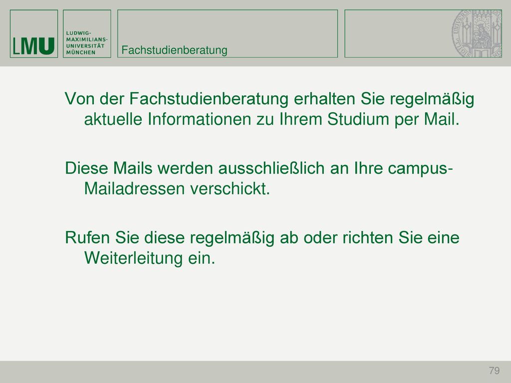 Fachstudienberatung