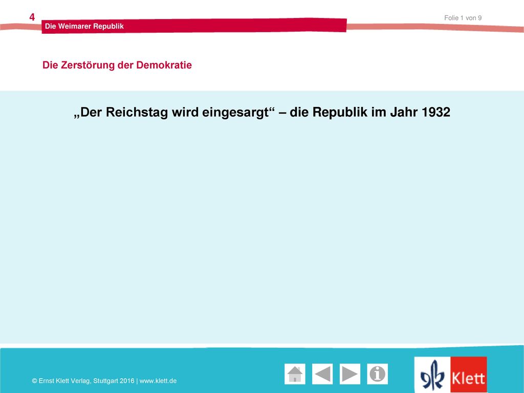 „Der Reichstag wird eingesargt – die Republik im Jahr 1932