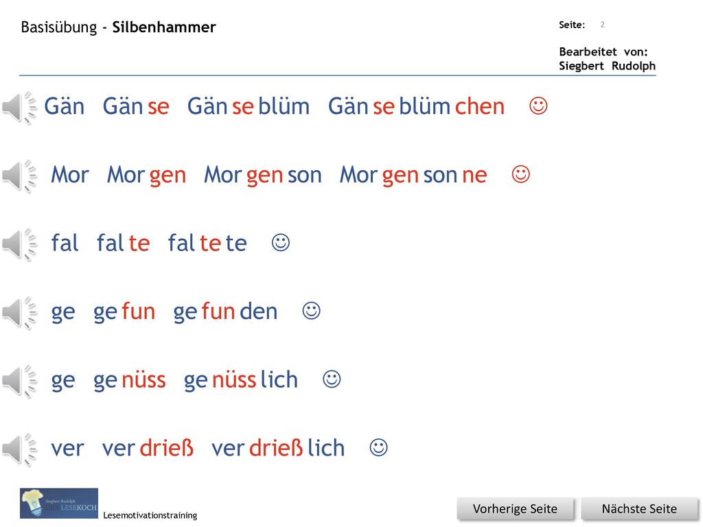 Gän Gän se Gän se blüm Gän se blüm chen J Mor Mor gen Mor gen son Mor