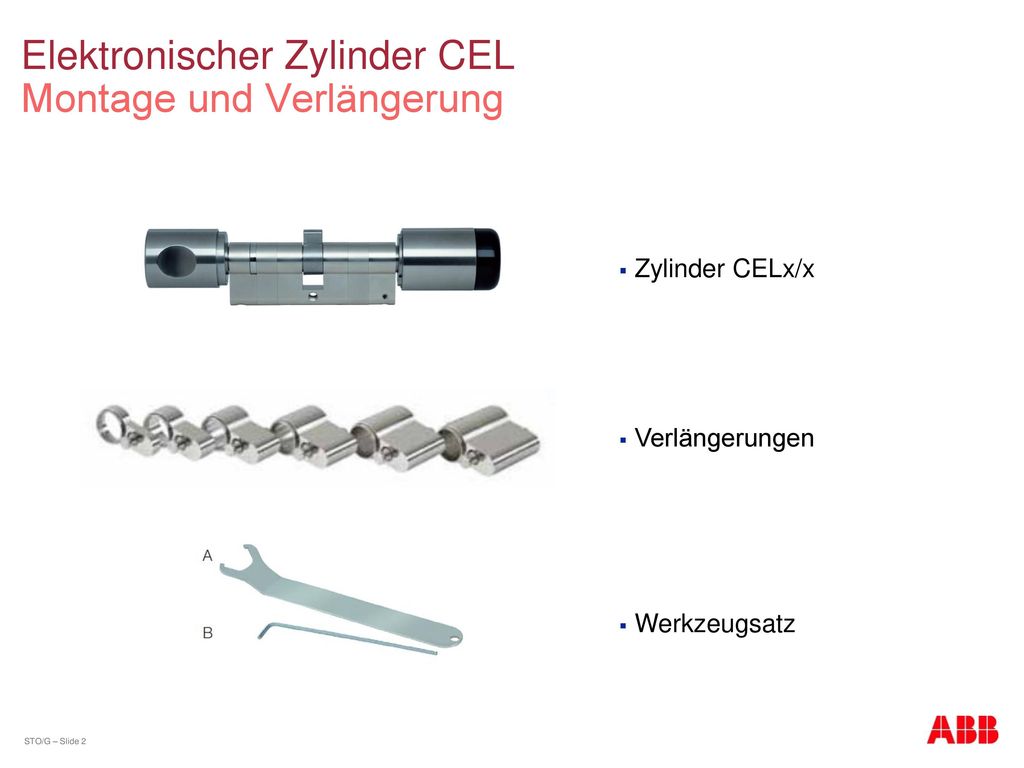 Elektronischer Zylinder CEL Montage und Verlängerung