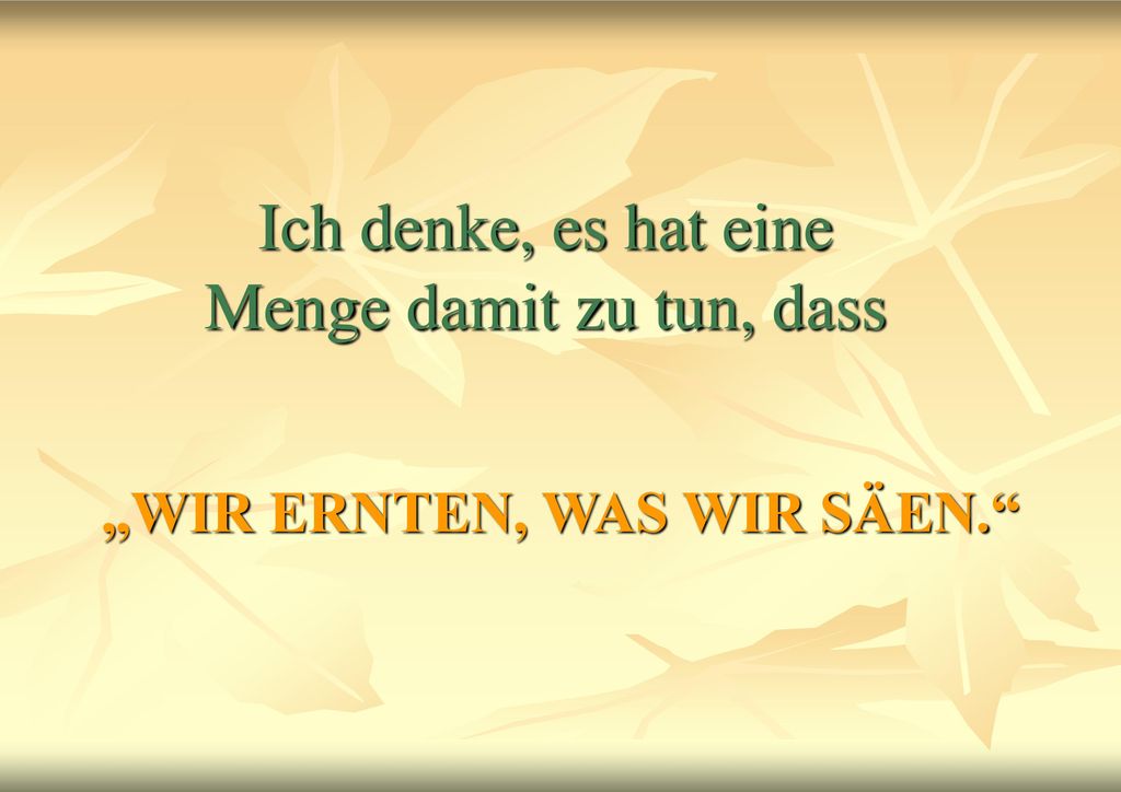 Ich denke, es hat eine Menge damit zu tun, dass