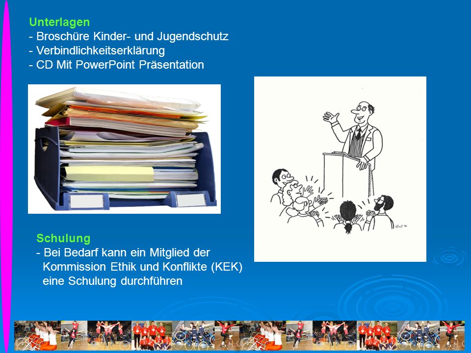 Unterlagen Broschüre Kinder- und Jugendschutz. Verbindlichkeitserklärung. - CD Mit PowerPoint Präsentation.
