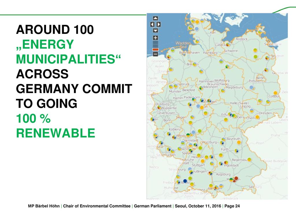 Around 100 „Energy municipalities across germany Commit to going 100 % renewable