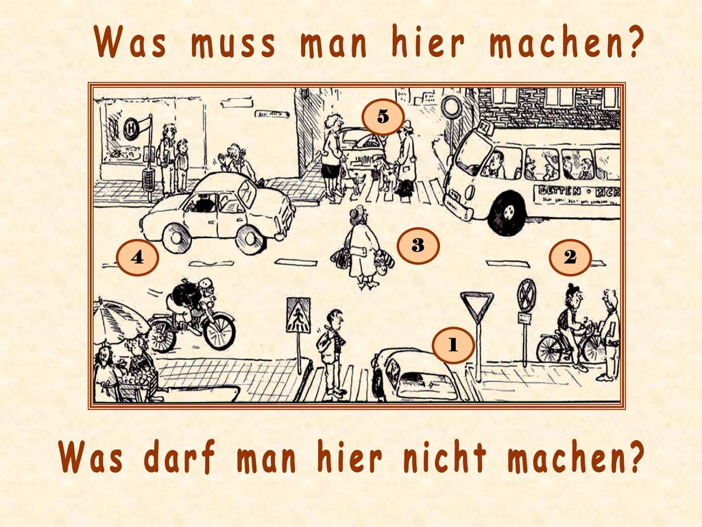 Was muss man hier machen Was darf man hier nicht machen