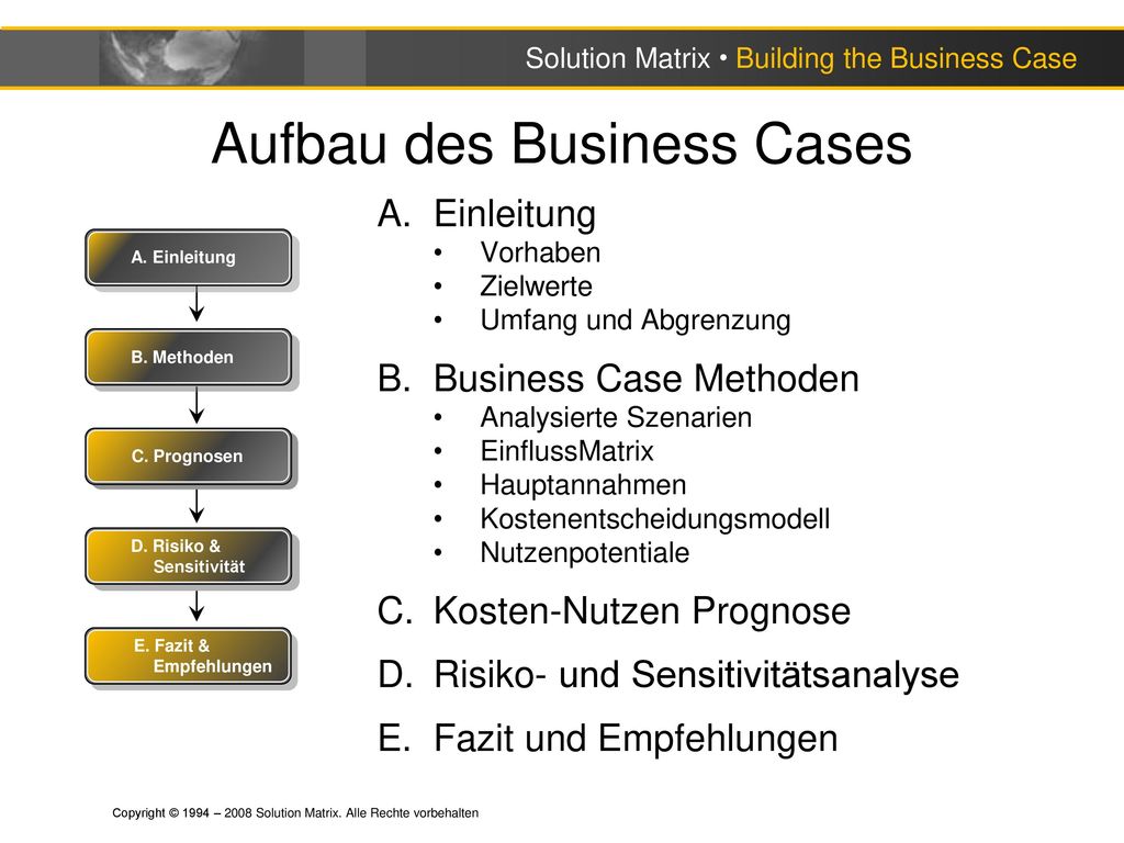 Business Case Prasentationsvorlage Ppt Herunterladen