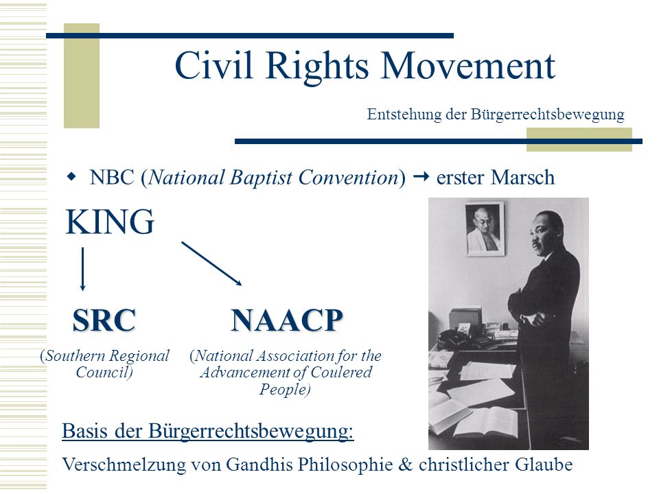 Civil Rights Movement Entstehung der Bürgerrechtsbewegung