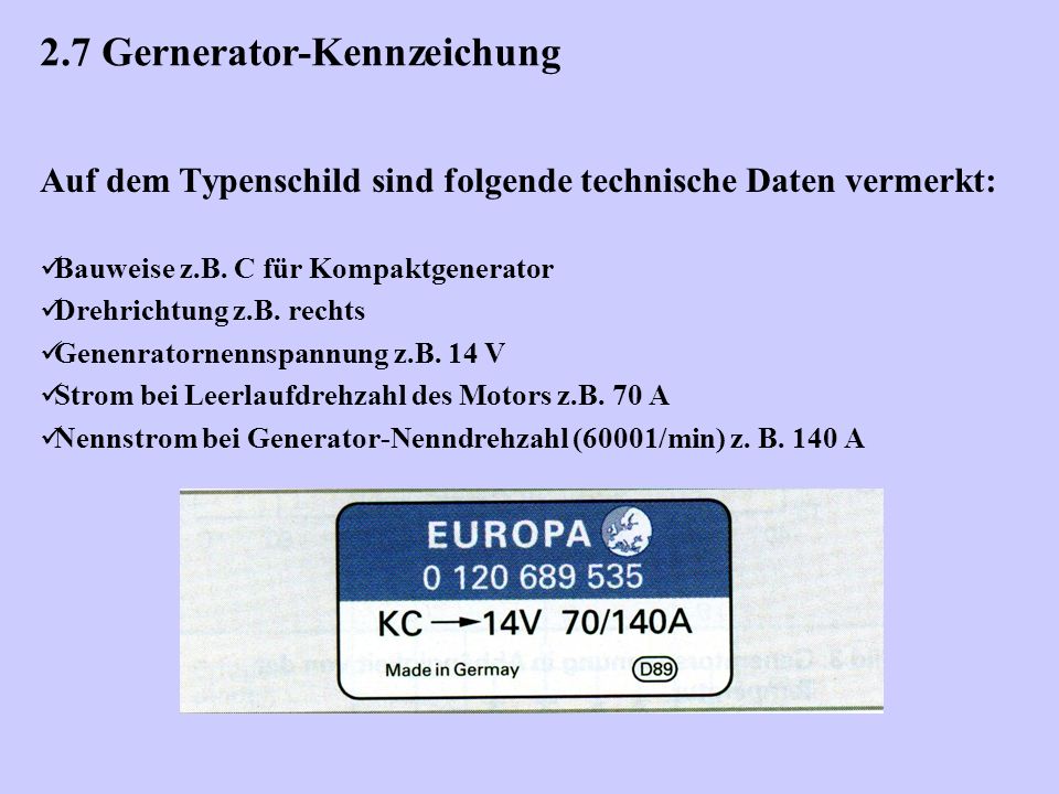 Fachkunde:Kraftfahrzeugtechnik KFZ-Elektrik KFZ-Elektronik - ppt  herunterladen