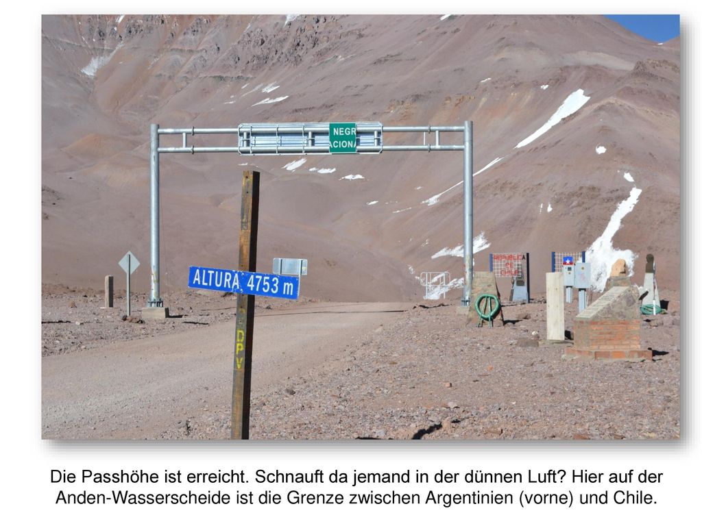 Die Passhöhe ist erreicht. Schnauft da jemand in der dünnen Luft