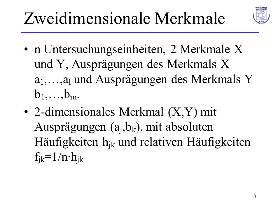 Zweidimensionale Merkmale