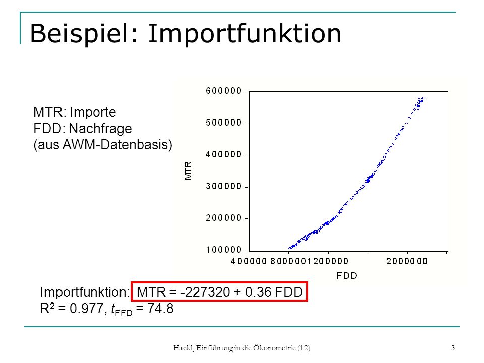 Beispiel: Importfunktion