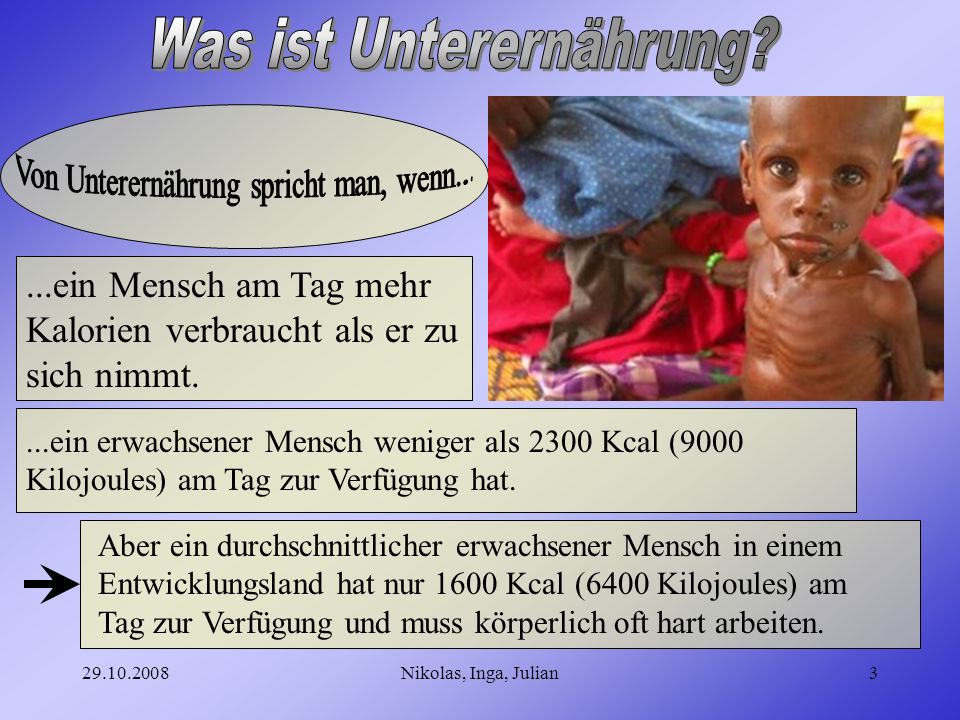 Was ist Unterernährung