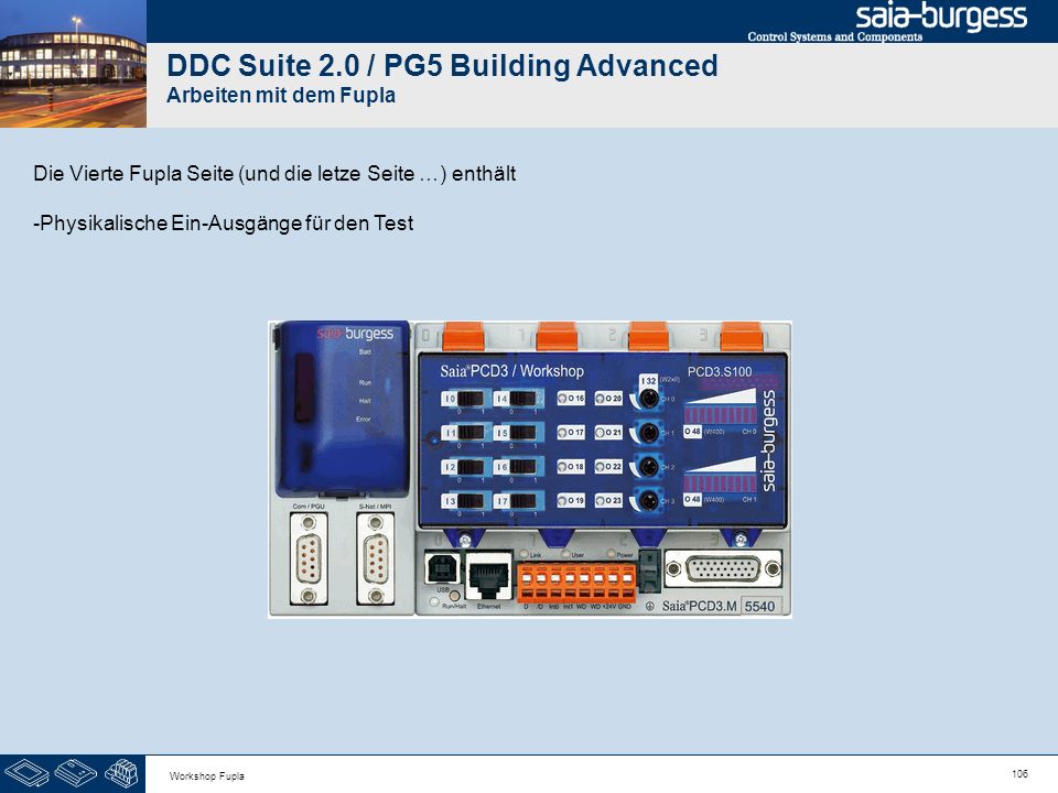 DDC Suite 2.0 / PG5 Building Advanced Arbeiten mit dem Fupla