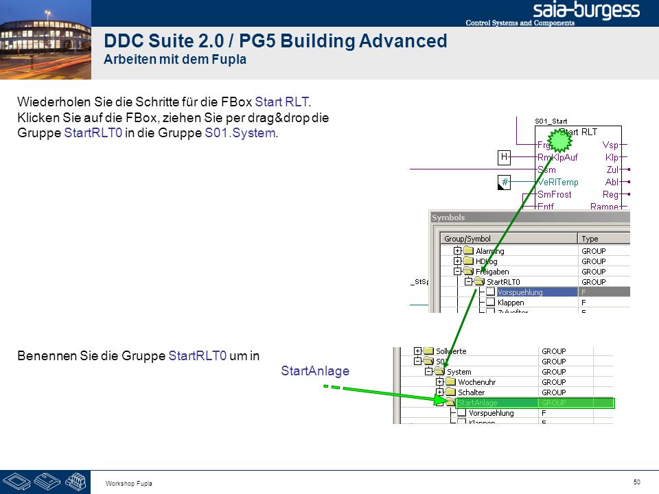 DDC Suite 2.0 / PG5 Building Advanced Arbeiten mit dem Fupla
