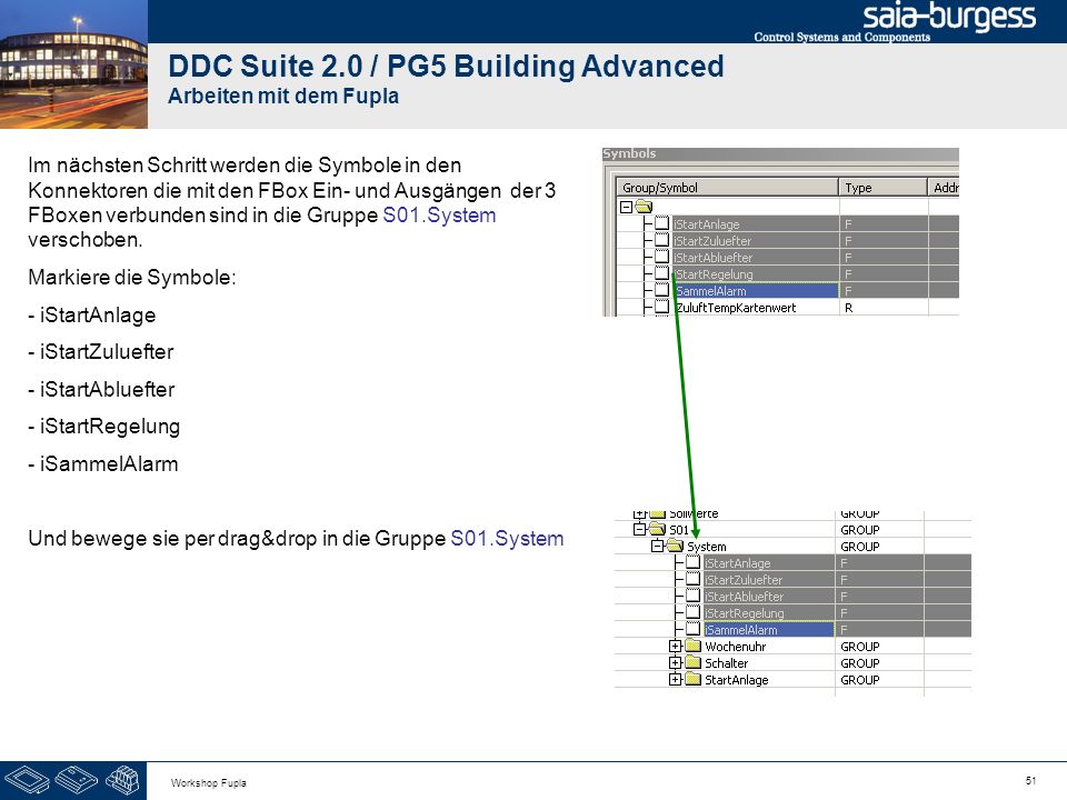 DDC Suite 2.0 / PG5 Building Advanced Arbeiten mit dem Fupla