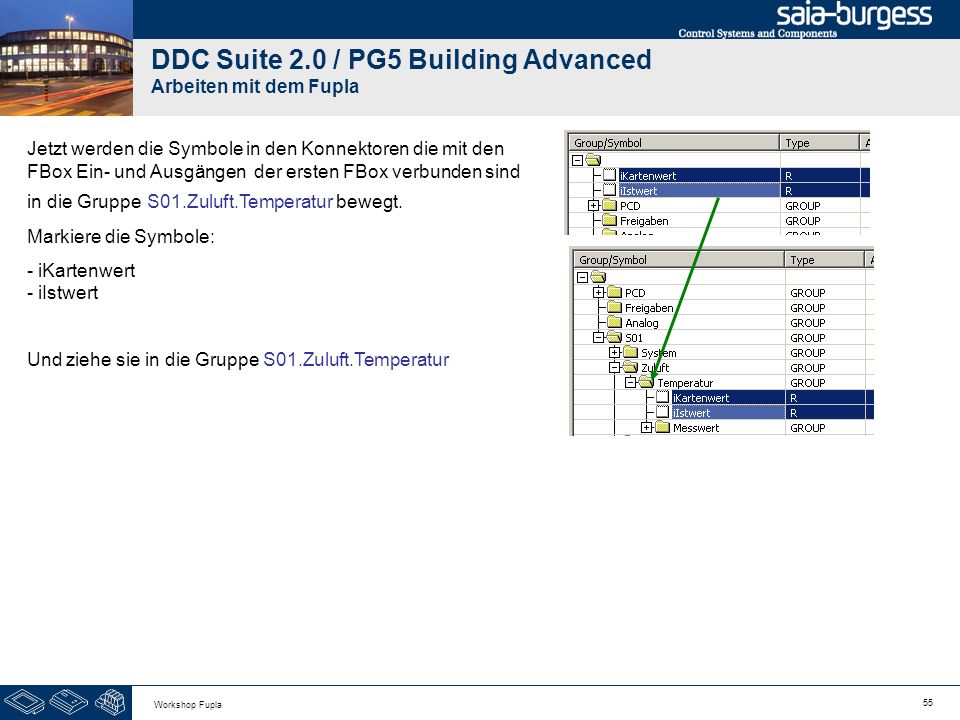 DDC Suite 2.0 / PG5 Building Advanced Arbeiten mit dem Fupla