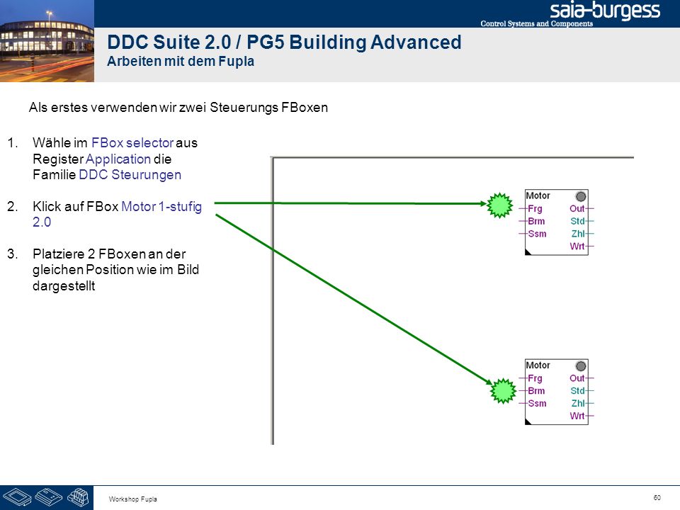 DDC Suite 2.0 / PG5 Building Advanced Arbeiten mit dem Fupla