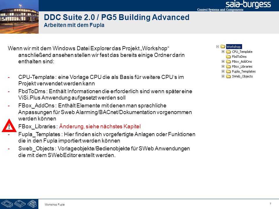 DDC Suite 2.0 / PG5 Building Advanced Arbeiten mit dem Fupla