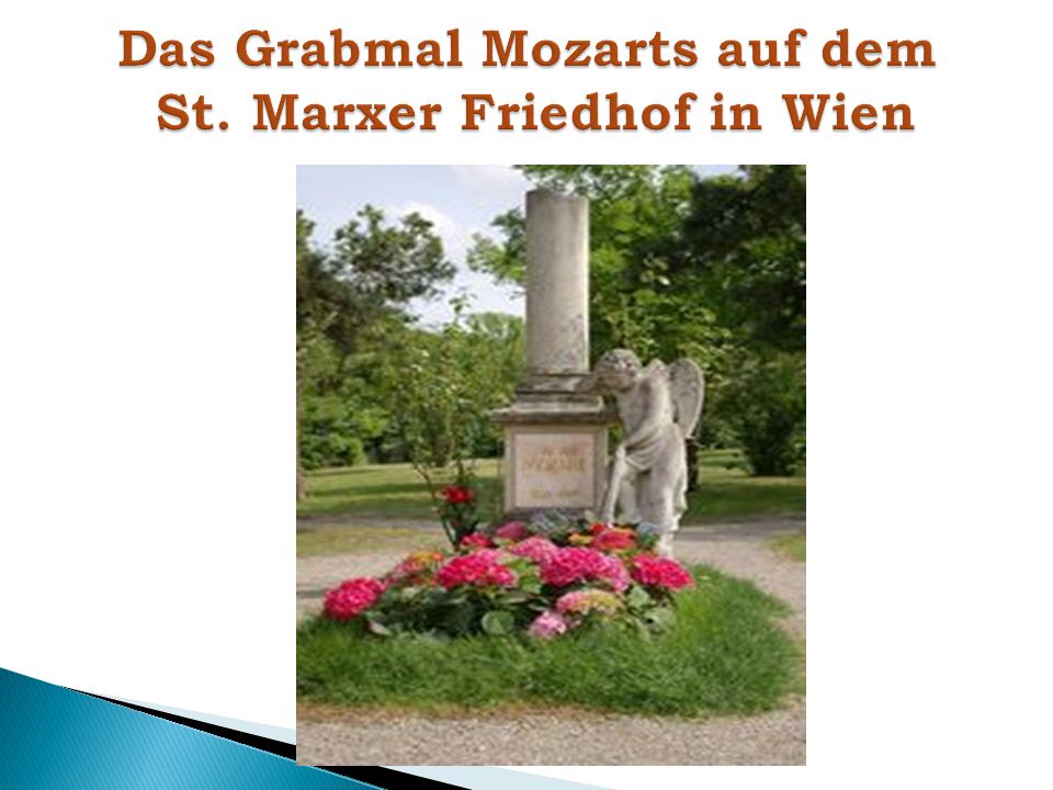 Das Grabmal Mozarts auf dem St. Marxer Friedhof in Wien