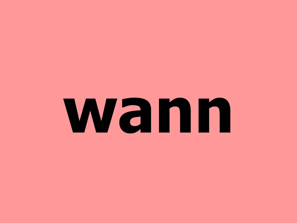 wann