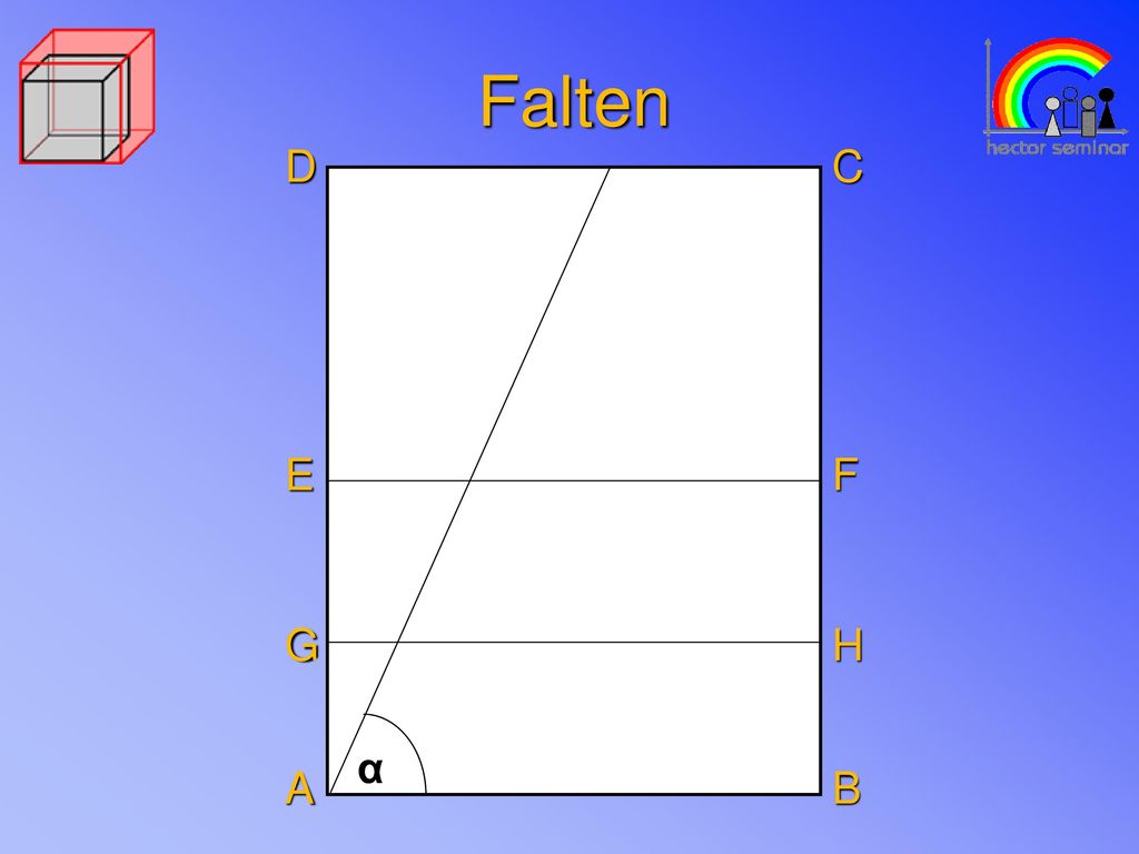 Falten D C E F G H α α A B