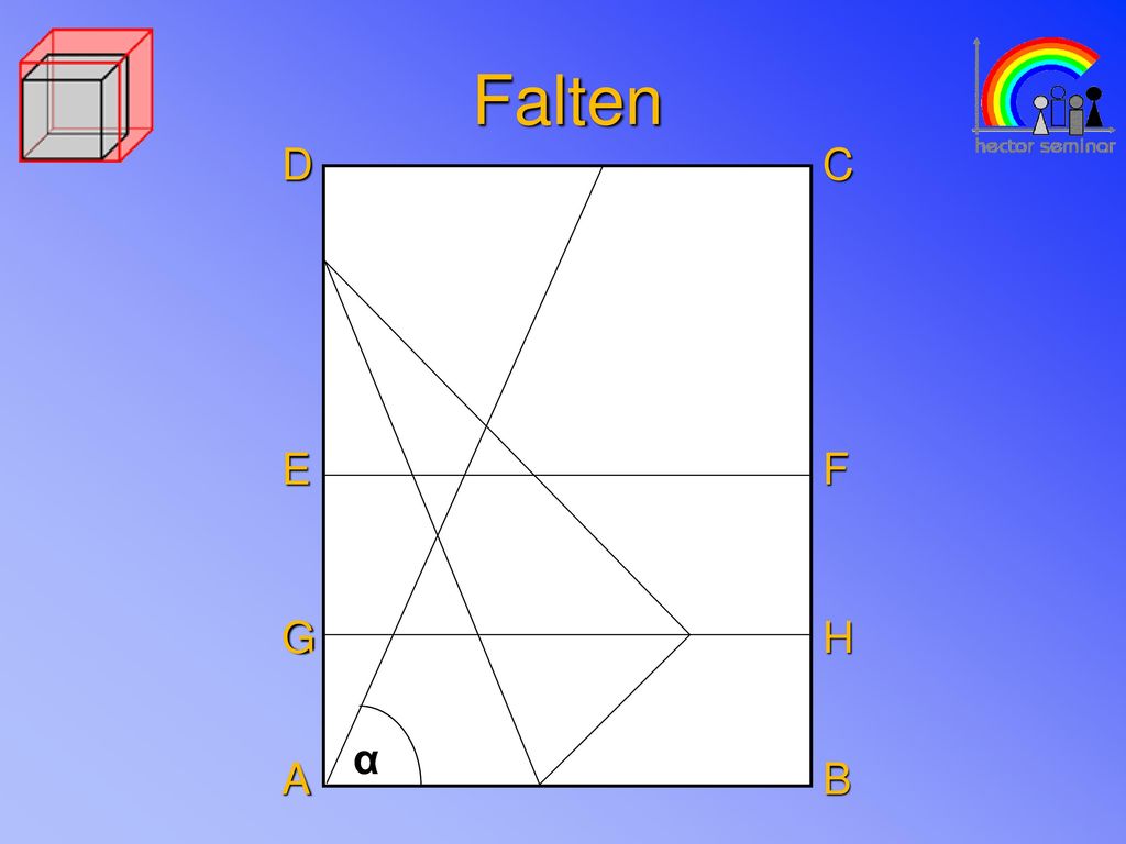 Falten D C E F G H α α A B