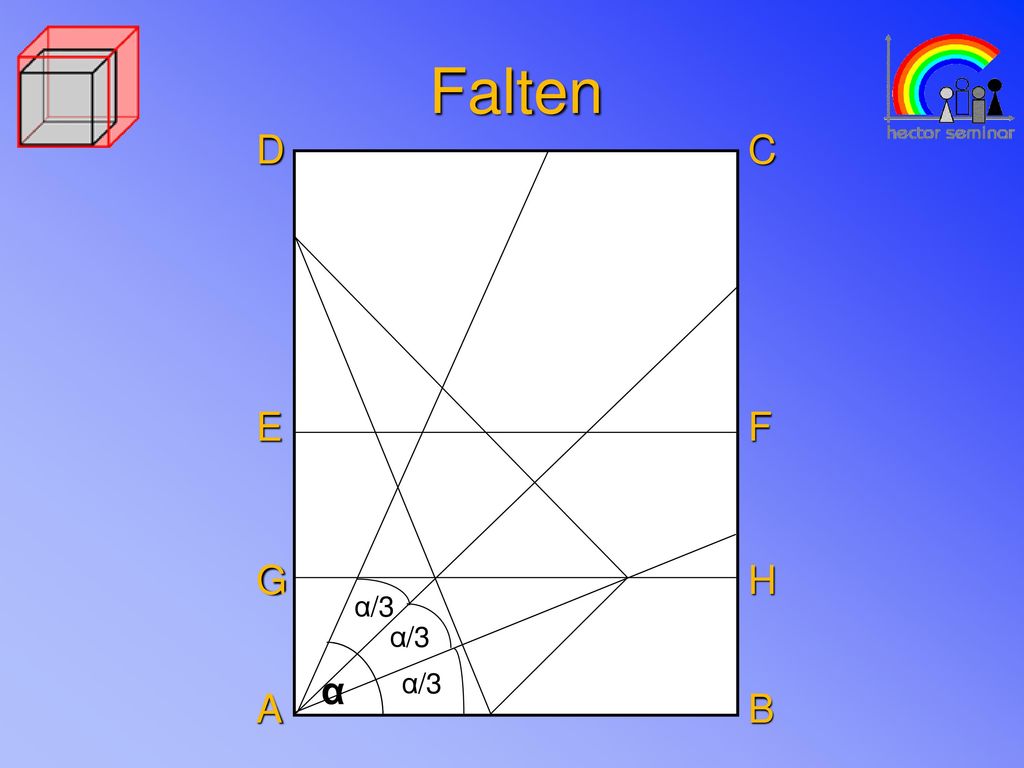 Falten D C E F G H α/3 α/3 α α α/3 A B