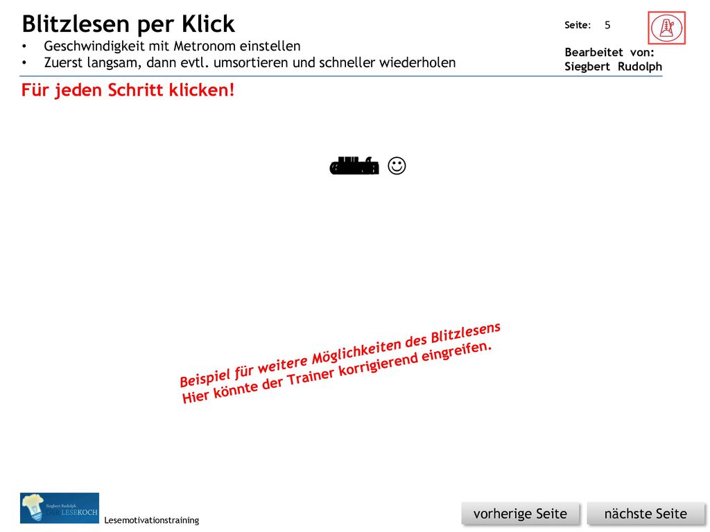 Blitzlesen per Klick denn dann auch aber dem dass alle den des J das