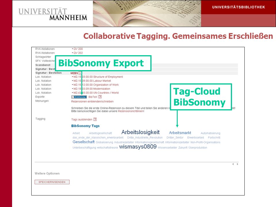 BibSonomy Export Tag-Cloud BibSonomy