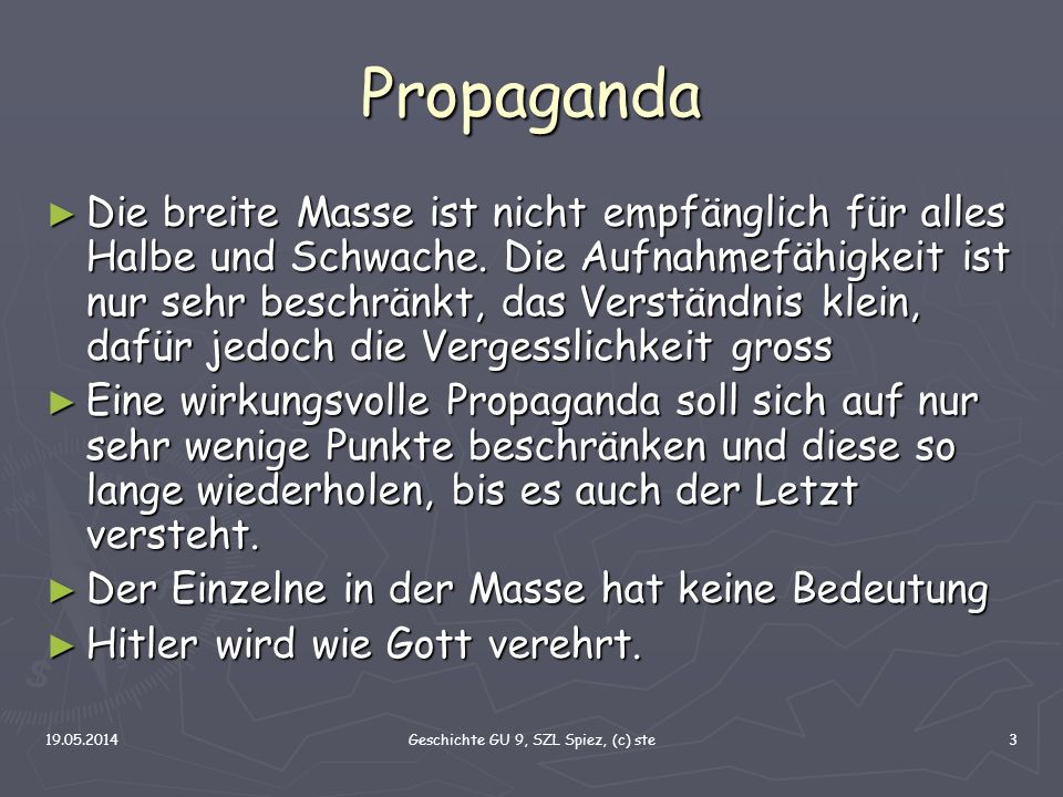 Geschichte GU 9, SZL Spiez, (c) ste