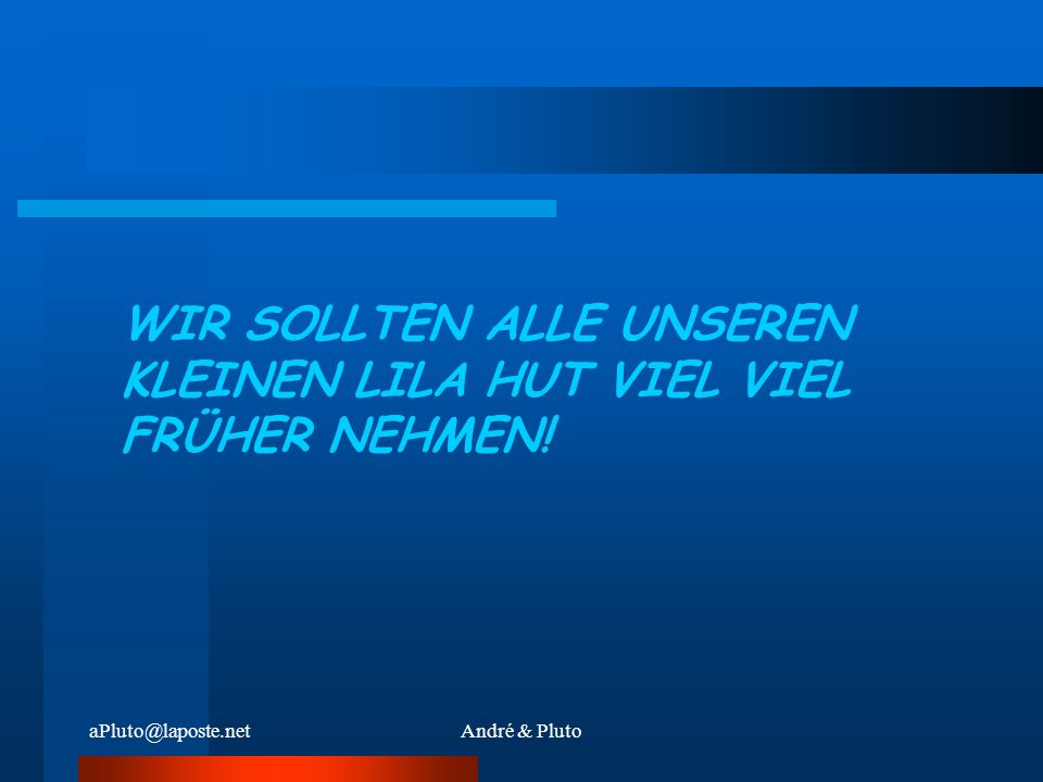 WIR SOLLTEN ALLE UNSEREN KLEINEN LILA HUT VIEL VIEL FRÜHER NEHMEN!