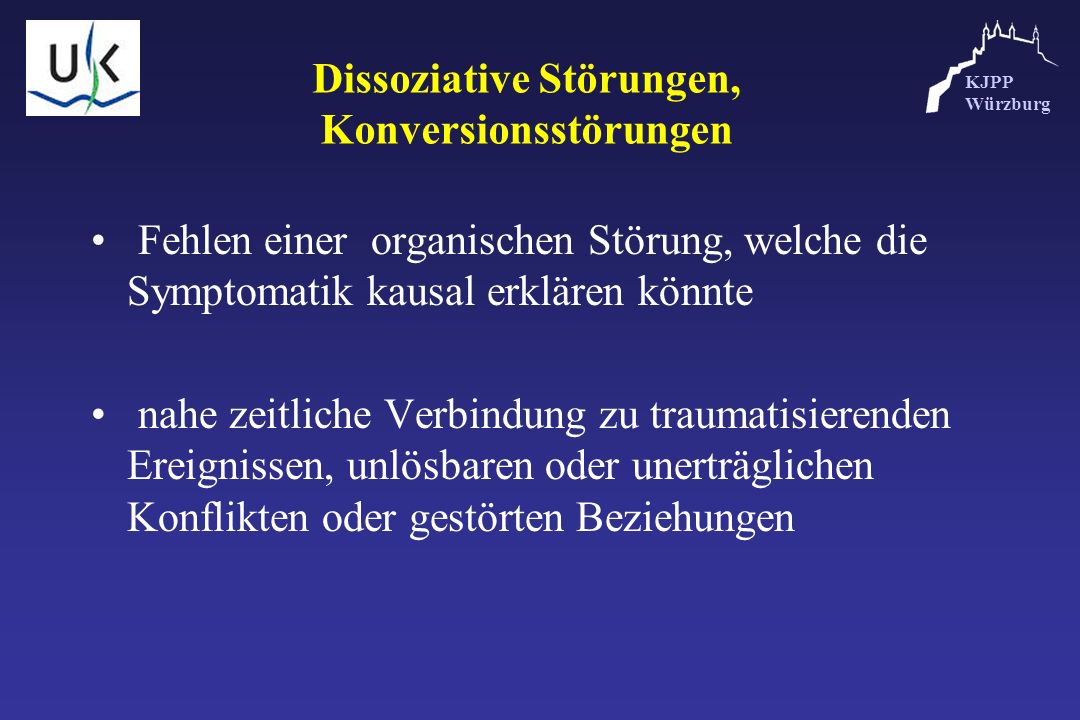 Dissoziative Störungen, Konversionsstörungen