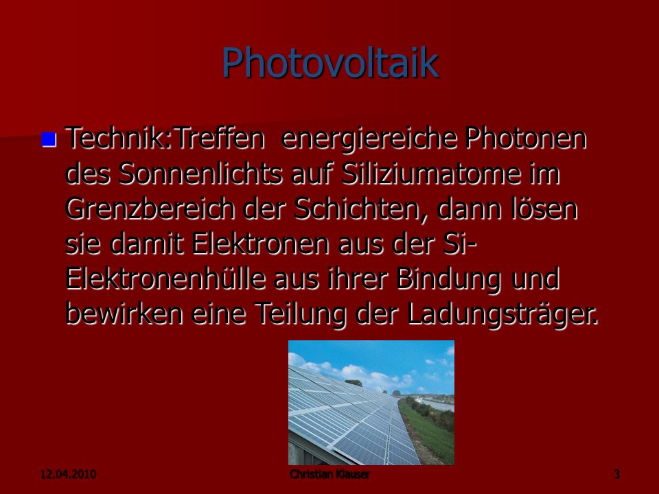 Photovoltaik