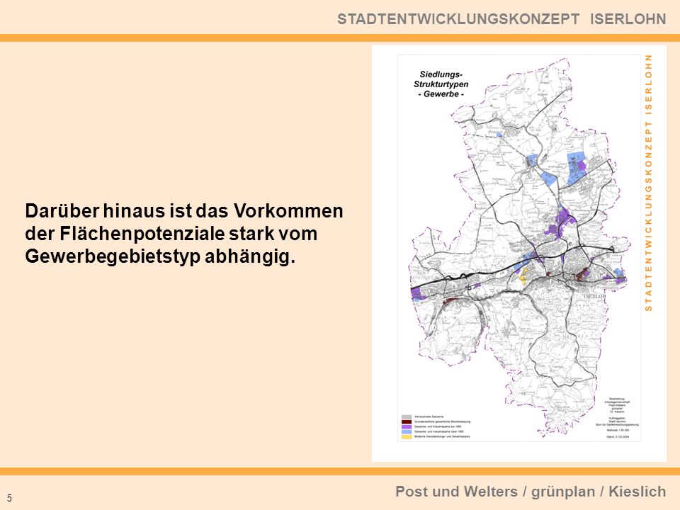 Darüber hinaus ist das Vorkommen der Flächenpotenziale stark vom Gewerbegebietstyp abhängig.