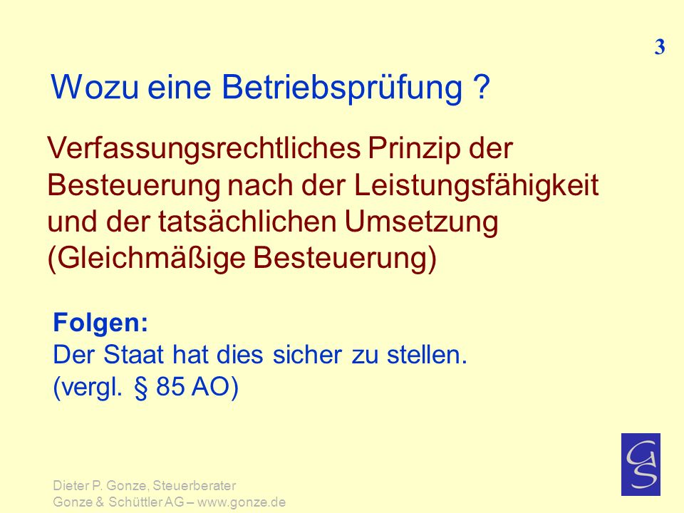 Wozu eine Betriebsprüfung