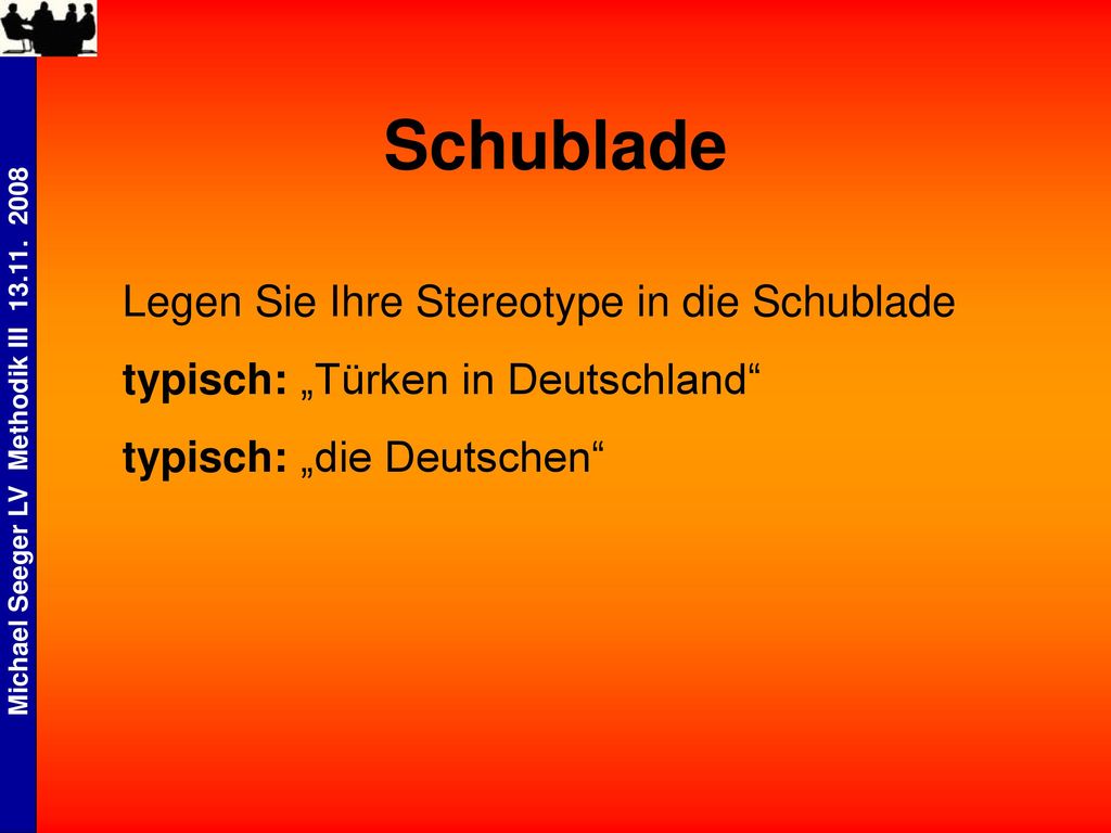 Schublade Legen Sie Ihre Stereotype in die Schublade